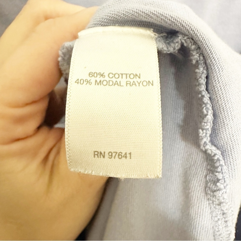 PureJill by J Jill Periwinkle Pull Over Tunic Size Medium Relaxed Fit Pockets - Picture 7 of 11